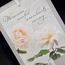 Sympathy Card . Floral . Flower . Love . Hallmark w/ Limited Tracking 