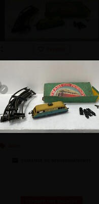 Ancien jouet en tôle Coffret série Hornby Meccano comprenant