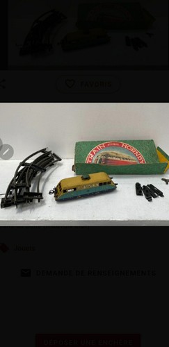 Ancien Jouet Mécanique – Coffret Hornby Meccano Avec Autorail – Métal Taïwan