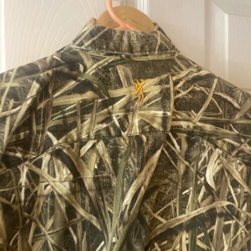 3 Men's Med Camouflage Long Sleeve Buttoned Hunting Shirts - Picture 9 of 15