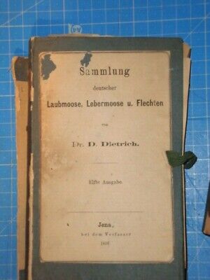 Kaufen D. Dietrich: Sammlung Deutscher Laubmoose, Lebermoose U. Flechten (1878)