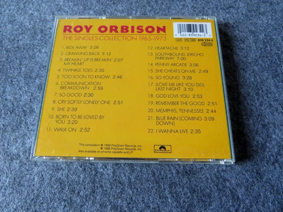 Roy Orbison – The Singles Collection 1965-1973 ( 1989 ) - Bild 2 von 3