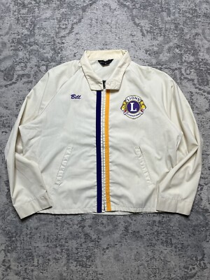 Vintage 70s 80s Work Shop Jacket Chainstitch Lions Club Vintage 70s 80s Work Shop Jacket Chainstitch Lions Club