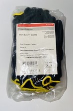 12 Pair Honeywell Sperian Work Easy WE110 Size Large Nitrile Palm Gloves 