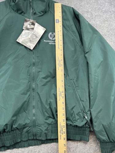 Tri Mountain Mens Jacket Large Pockets Full Zip Fleece Lined Company Logo NWT - Picture 9 of 13