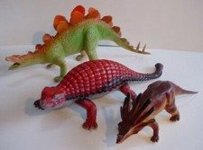 Stegosaurus Ankylosaurus Styracosaurus Dinosaur 1980s