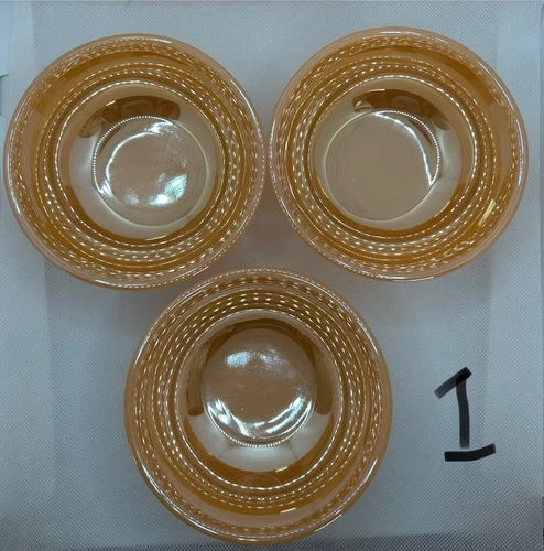 Vintage Fire King Peach Lusterware Anchor Hocking Cereal Bowl Lot OvenWare