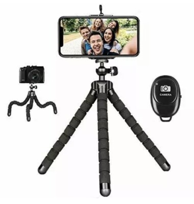 KAMISAFE Flexible Mini Portable iPhone Android Tripod with Wireless Remote