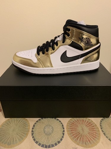 Nike Air Jordan 1 MID GOLD Brand New Sz 