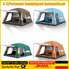 4-12 Personen Campingzelt Automatikzelt Famil...