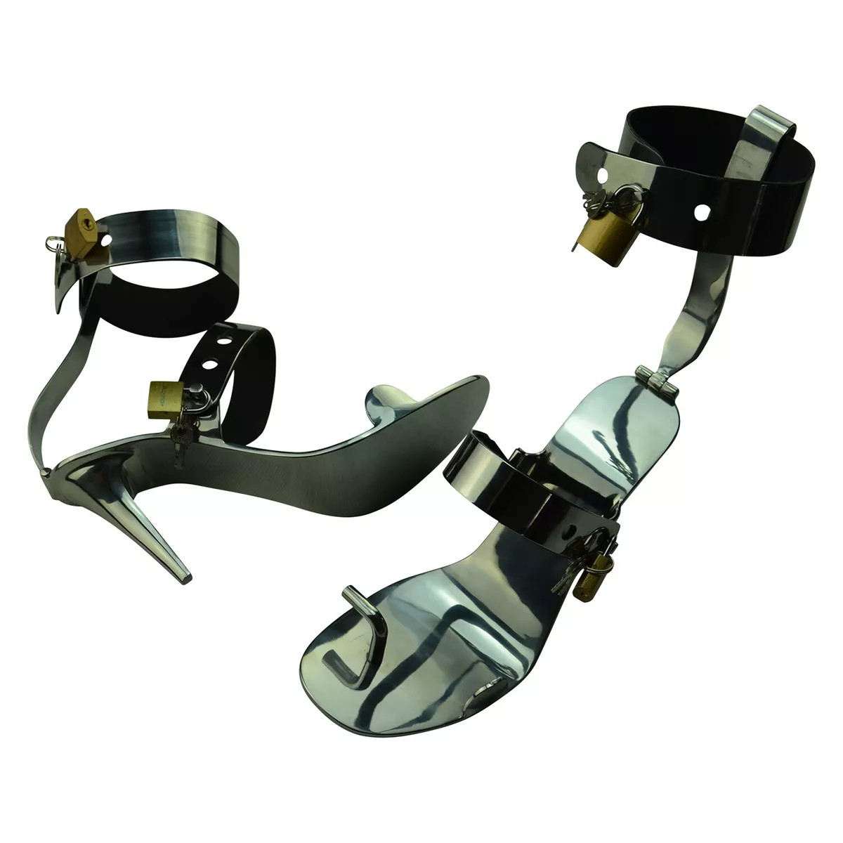 Locking steel high heels sale