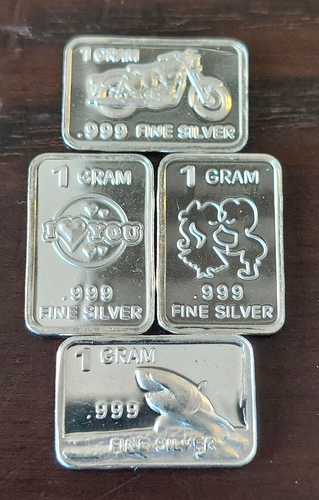 (4X) PURE 0,999 FEINSILBERBARREN NACHLASS SET + 2 GROSSE DURCHSTECHFLASCHEN MIT BLATTGOLDFLOCKEN - Bild 2 von 12