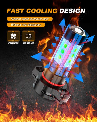 XWQHJW H13/9008+5202/2504 LED Combo Headlight High Low Beam Fog Light Bulb White - Picture 18 of 23