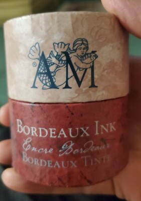 AM The Writing Collection Bordeaux Ink Bottle & Box MG051 BRAND NEW!!