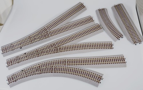 (7151) 3 Roco Line Weichen: BWr 2/3 +WL15 +WR15 +Gleise 5*42510+1*42528+2*42522 | Condition: Gebraucht