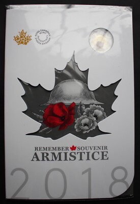 2018 CANADA REMEMBER ARMISTICE 6-COIN SET w/2 Versions $2 Armistice Toonie