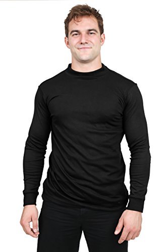 Utopia Wear Men Mock Turtleneck Cotton 
