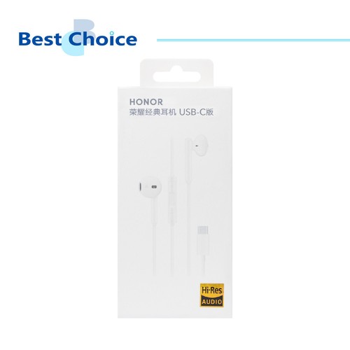 Original Honor Official USB-C Half In-ear Earphones (AM33R) - White - Picture 2 of 7