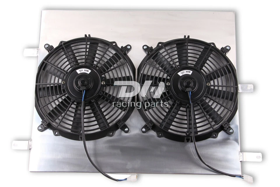 Radiador de corrida CU2789 alumínio completo 3 fileiras com ventilador de cobertura para Ford Mustang 2005-2014 - Imagem 2 de 4