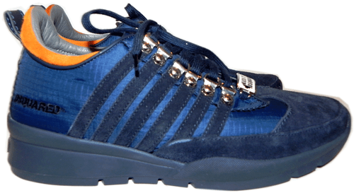 DSQUARED2 SNEAKERS STRIPED NYLON & SUEDE KICK IT Active Shoes 40 - 7 US Trainer - Picture 6 of 11