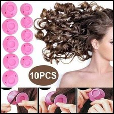 10 Piece Magic Silicone Hair Rollers No Clip For Styling and Curling New In Bag