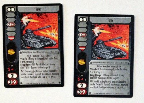 Fury (2) Battletech CCG Crusade Vehicle - Picture 2 of 2