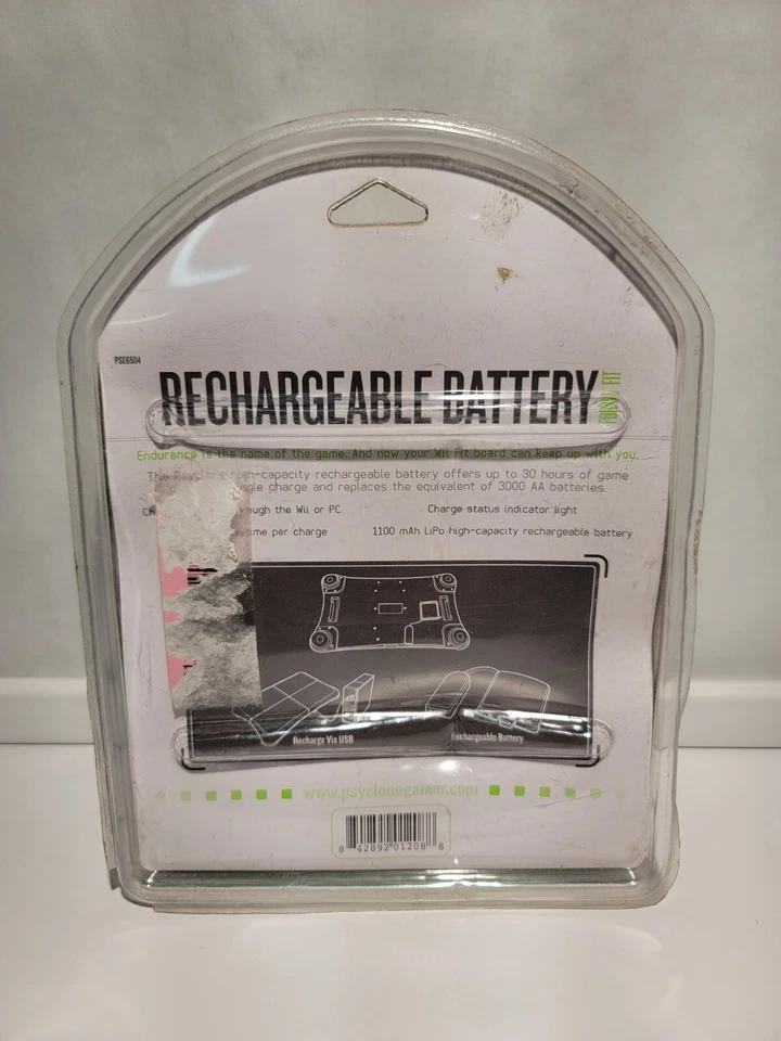 Wii Fit Rechargeable Battery Psyclone Essentials New Still Sealed - Image 2 of 4