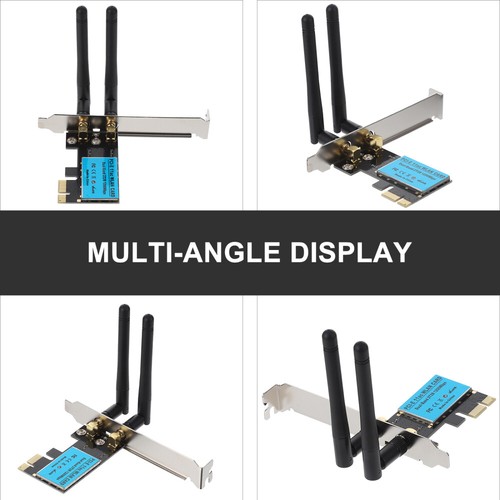 PCI-E 1200M Wireless Network Cards Desktop Computer Receiver Signal Adapter - 第 10/12 張圖片
