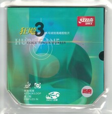 DHS NEO Hurricane 3 Table Tennis Rubber provincial Orange sponge  39 degree