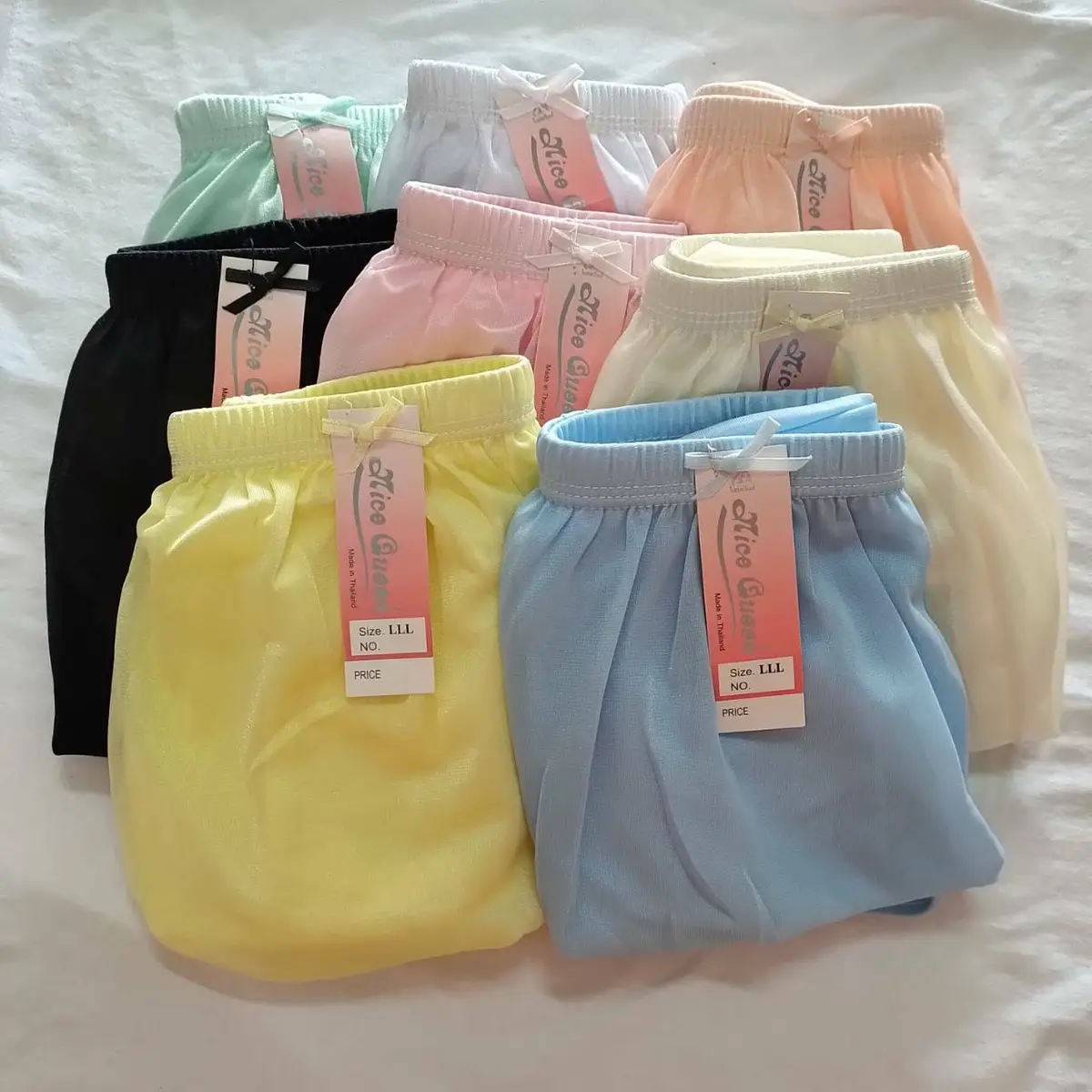 Women underwear vintage style nylon panties soft briefs LLL size 3,6,12 pcs