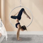 90cm Aerial Lyra Hoop Gymnastic Equipment Lifting Ring Yoga Ring Dance Stainless