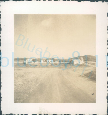 1940s St Johns charity worker photo, Antigua Farmhouses  and barn 2.5''