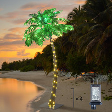 7 Ft. Palm Tree 96 LED Lights Decoration For Home Party Outdoor Pool Patio