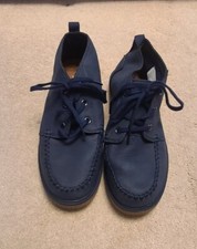New TOMS Blue Chukka Boots Boys Size 5.5