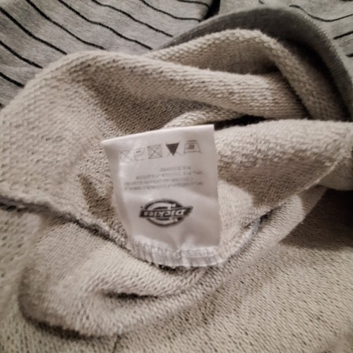Sudadera con capucha Dickies mezcla de algodón gris, a rayas. Talla grande. - Imagen 10 de 10
