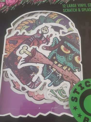 ZOMBIES Stickerbomb Laurence King- 12 LARGE Vinyl Stickers Scratch/Splash Proof - Picture 3 of 11