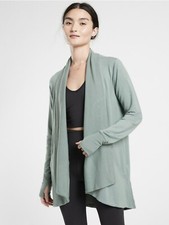 Athleta M Medium Pranayama Wrap Minimalistic Grey NEW  Soft Travel commute