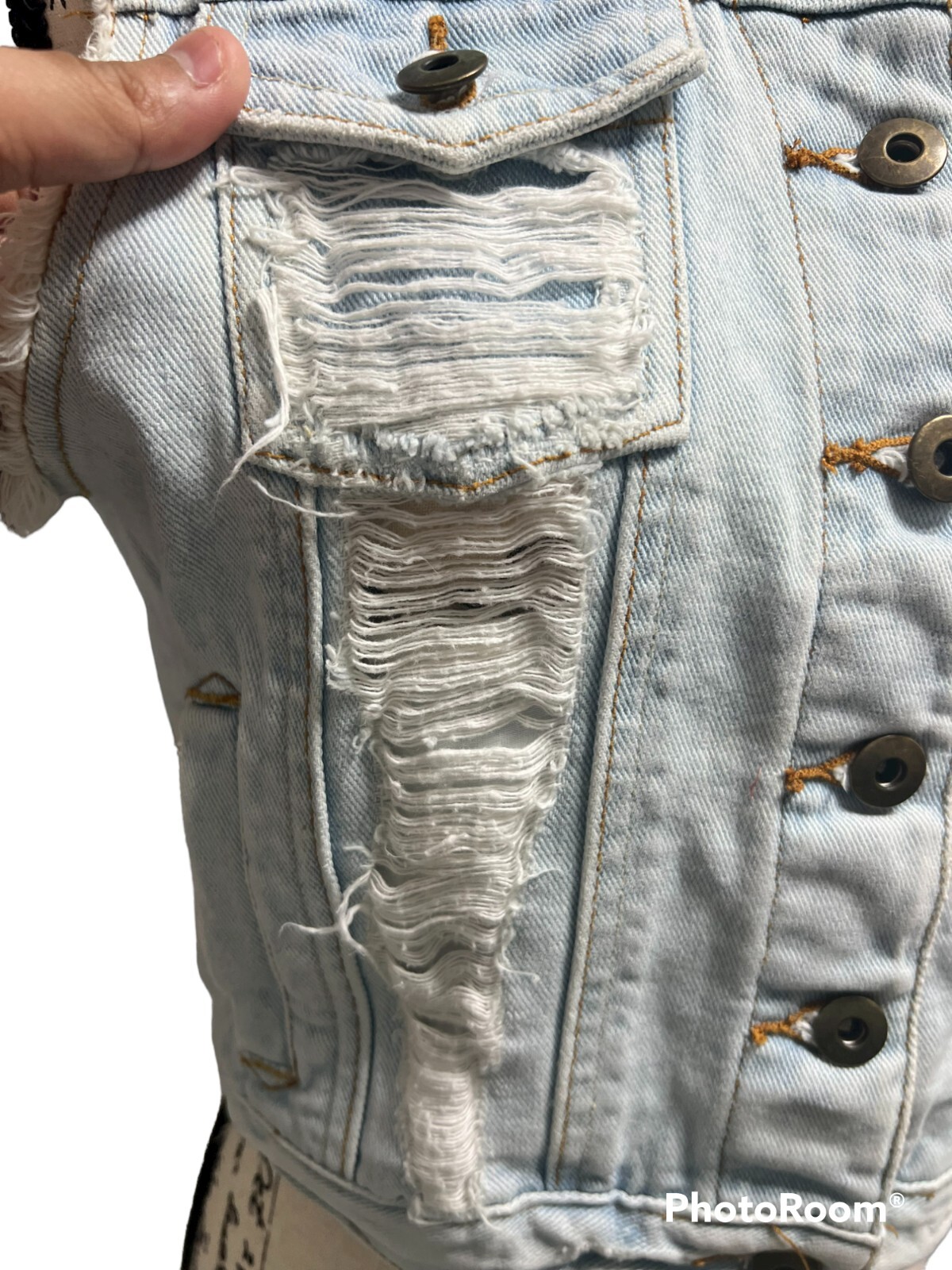 Millau Soft Denim Ripped Jacket | eBay