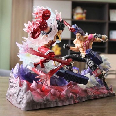 Japanese Anime Snake Luffy Vs Charlotte Katakuri Statue Resin Figure New No Box One Piece