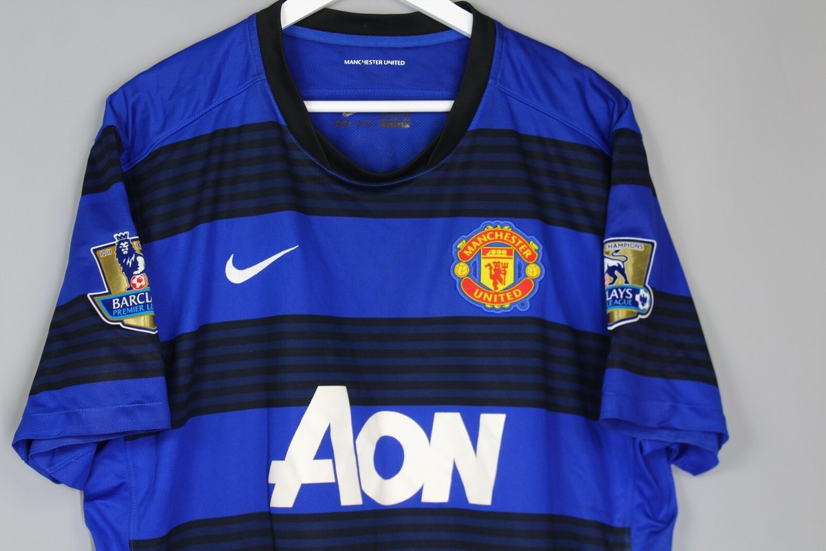 MANCHESTER UNITED 2011/2012 AWAY FOOTBALL JERSEY SHIRT NIKE