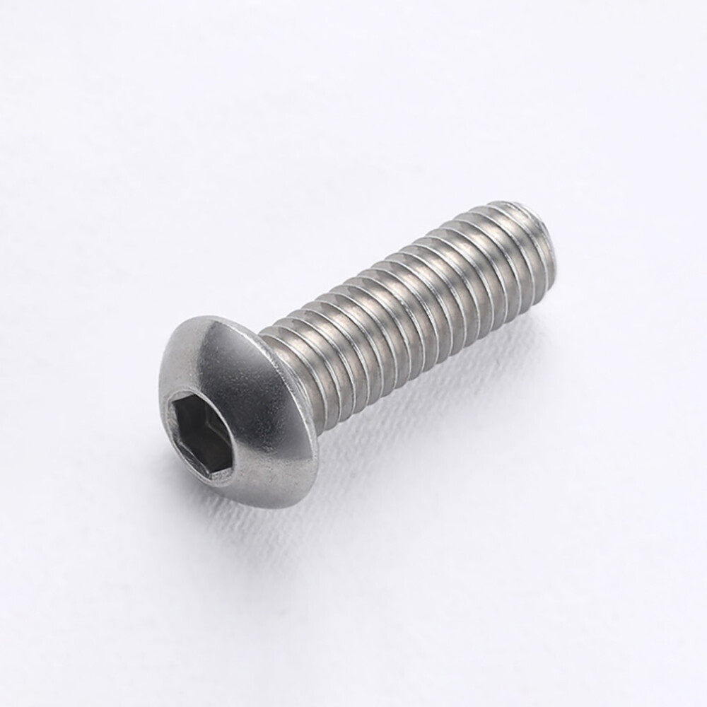 Knopfschraube, 20 Stück, Innensechskant, Halbrundschrauben