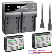 Kastar Battery Rapid Charger for Canon Genuine LP-E10 LPE10 Canon LC-E10 LC-E10N