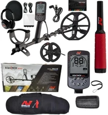 Minelab Equinox 900 Metal Detector with 11" and 6" coils + Pro Find 40 + Bag