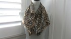 FASHION SCARVES LOT OF 4 (BLACK, NAVY, CHEETAH, BROWN CHECKERED) — photo 1
