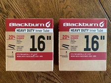 NEW Blackburn 16” 1.75-2.25 Schrader Heavy Duty Bicycle Tube w/ Tire Levers
