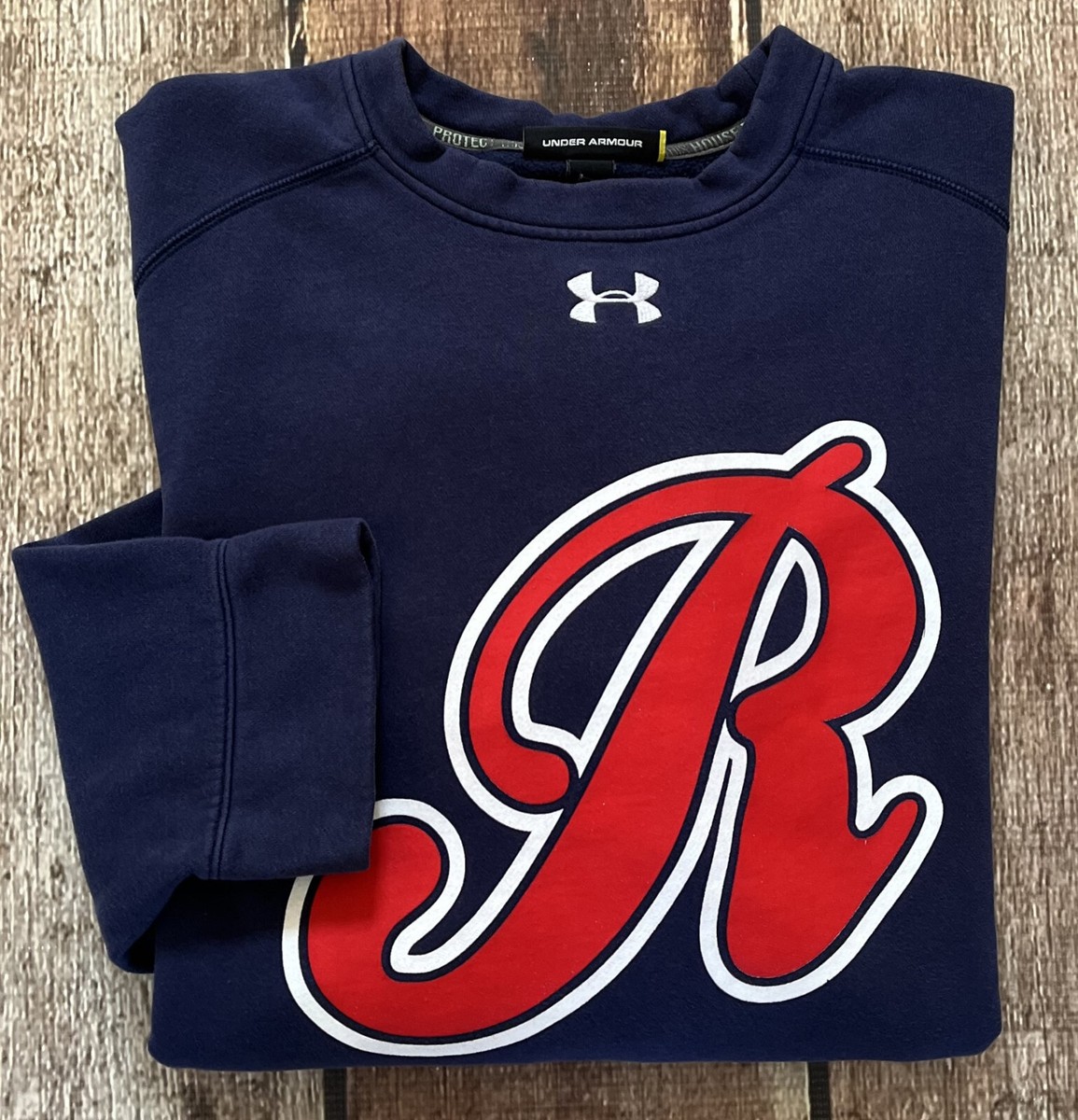 UNDER ARMOUR TACOMA RAINIERS CREWNECK SWEATSHIRT BLUE RED MENS 2XL