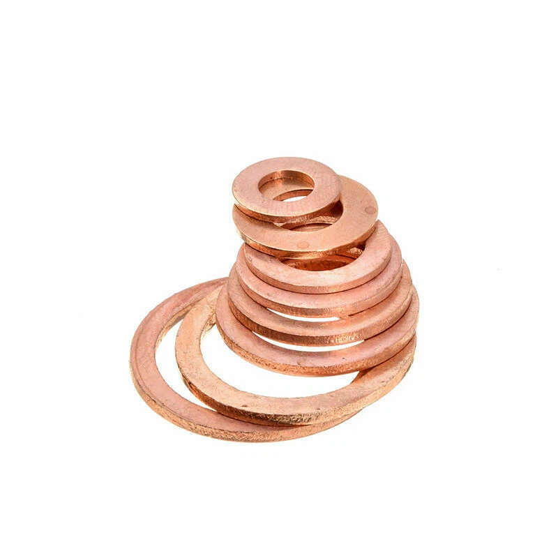 300Pcs 12Kinds Mixed Auto Car SUV Truck Copper Washers Seal Flat Ring Gasket Kit - Image 2 of 4