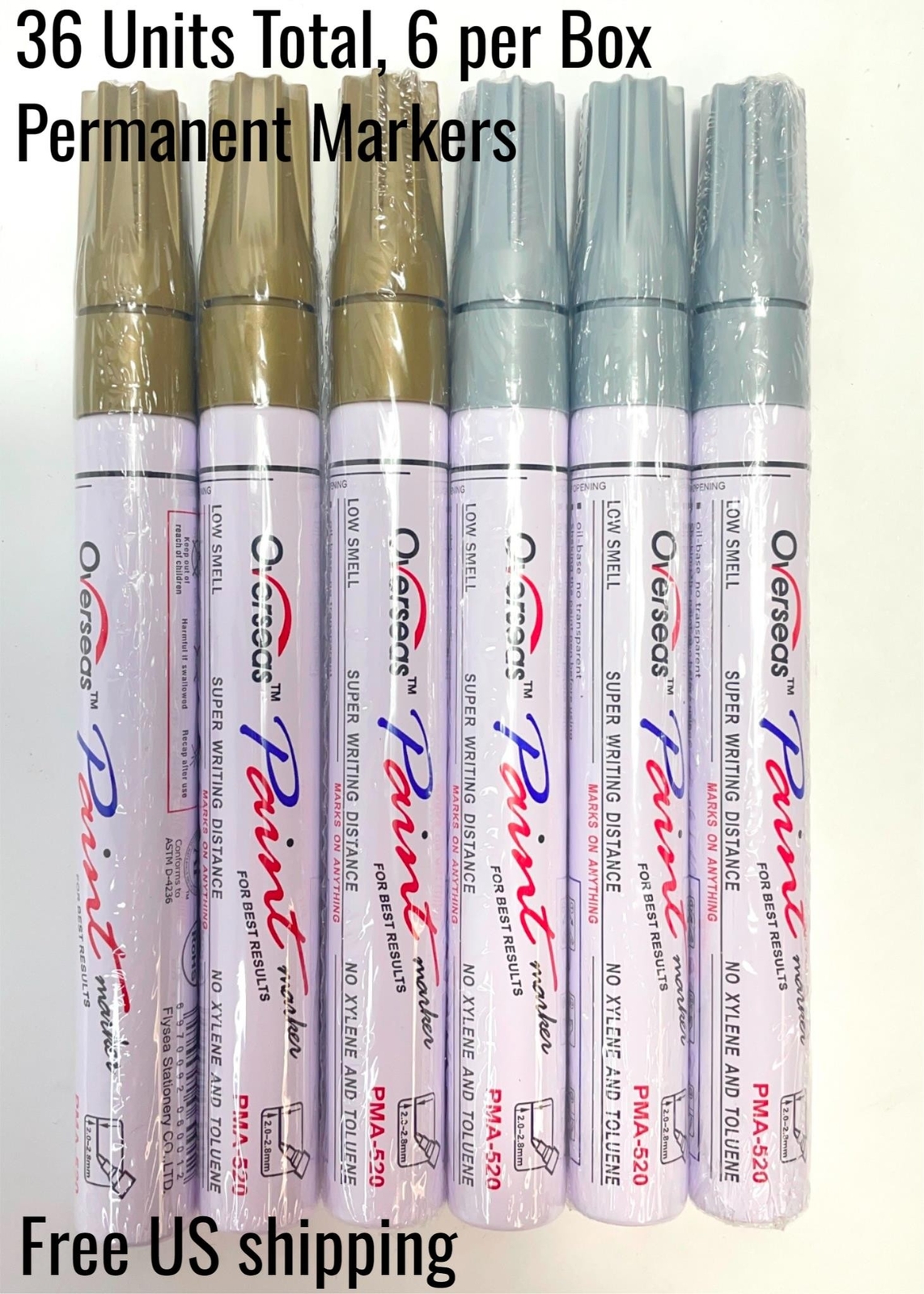 36 Pcs Oil Based Paint Markers Set