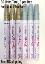 Metallic Paint Pens Permanent Markers 36 Pcs Oil Based Paint Markers Set