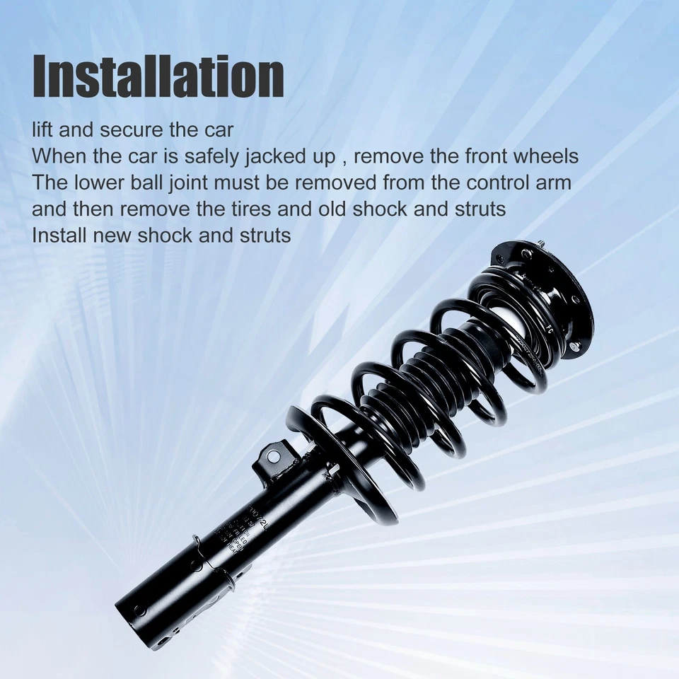 Puntales delanteros 2 piezas con muelle helicoidal para Toyota Matrix Pontiac Vibe 2003-2007 2008 Foto 4 de 4